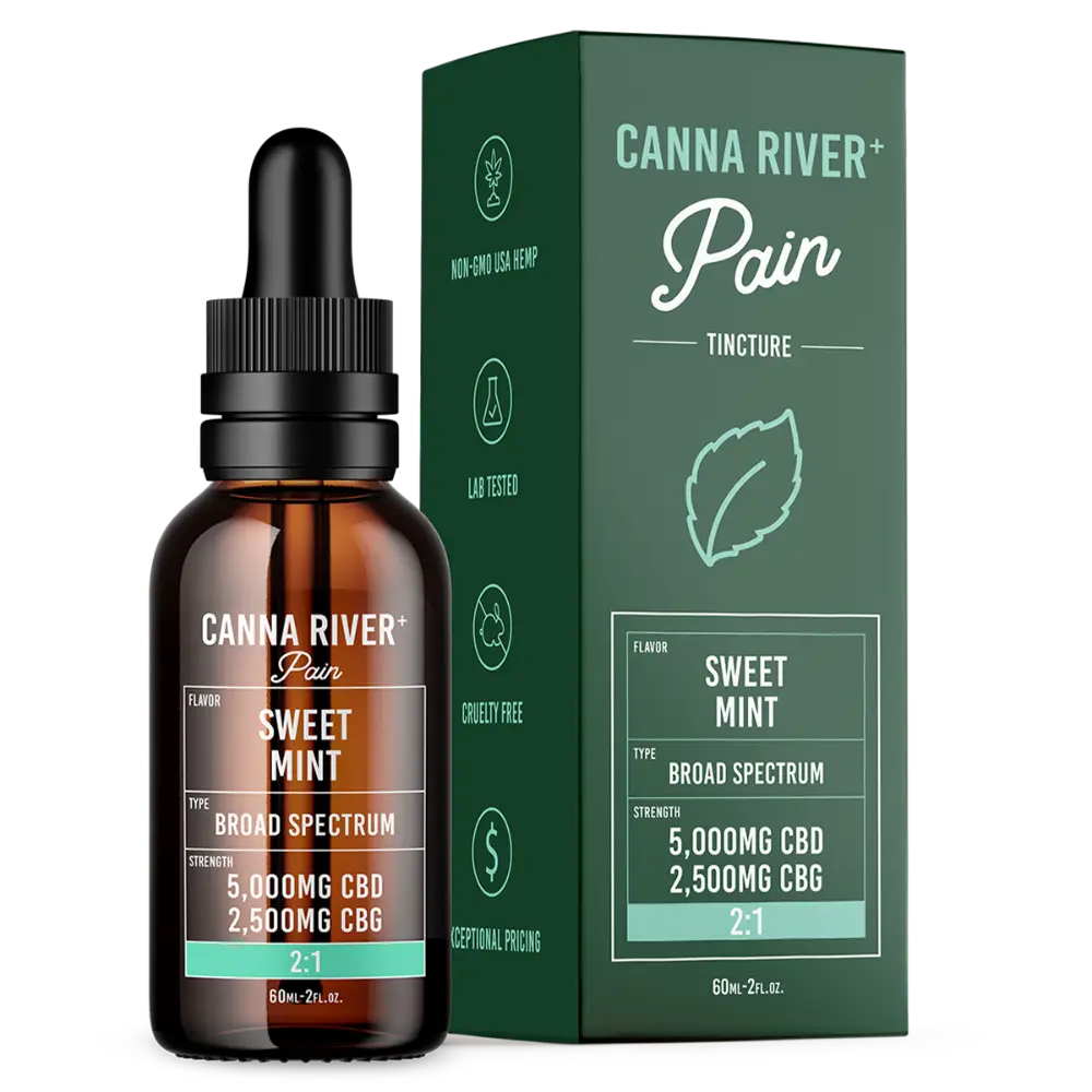CANNA RIVER BROAD SPECTRUM PAIN TINCTURE | 7500MG