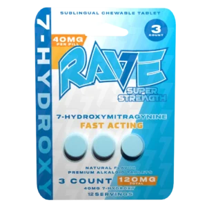 RAVE 7-OH SUPER STRENGTH TABLETS | 3CT (120MG)