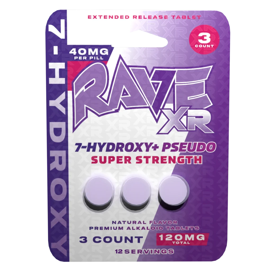 RAVE 7-OH + PSUEDO XR TABLETS | 3CT 120MG