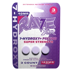 RAVE 7-OH + PSUEDO XR TABLETS | 3CT 120MG