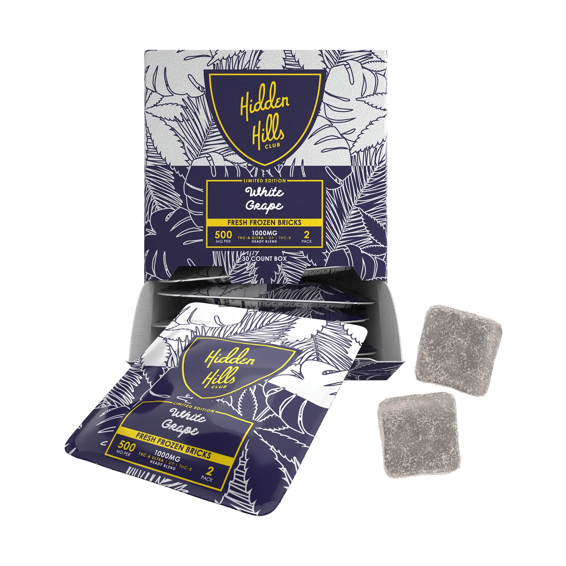 HIDDEN HILLS HEADY BLEND FRESH FROZEN GUMMIES | (2CT) 1000MG