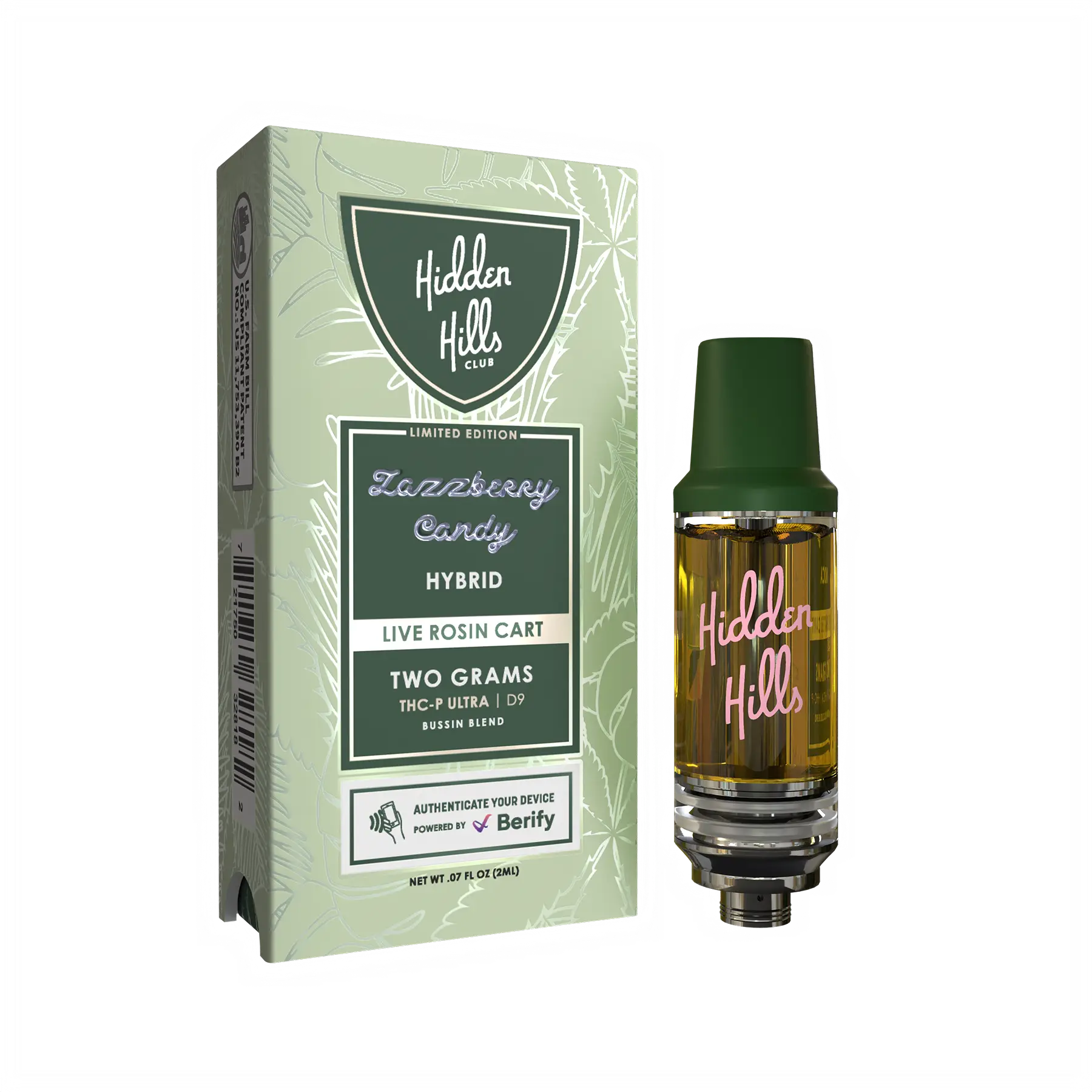 HIDDEN HILLS BUSSIN BLEND LIVE ROSIN CARTRIDGE | 2G