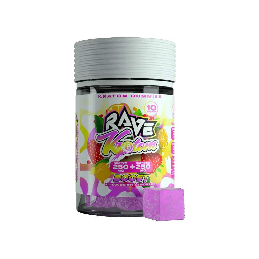RAVE KRATOM BOOST GUMMIES | 500MG (10CT)