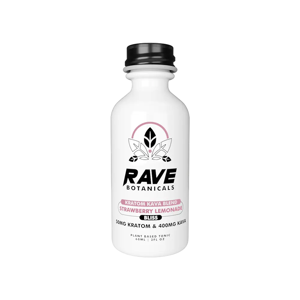RAVE BOTANICALS KRATOM + KAVA BLEND SHOT | 2OZ
