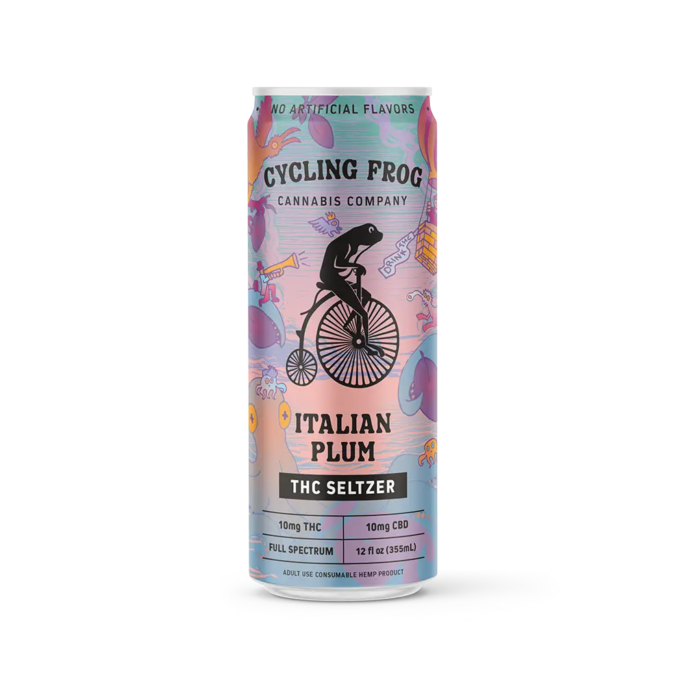CYCLING FROG THC + CBD SELTZER (ITALIAN PLUM) | 20MG
