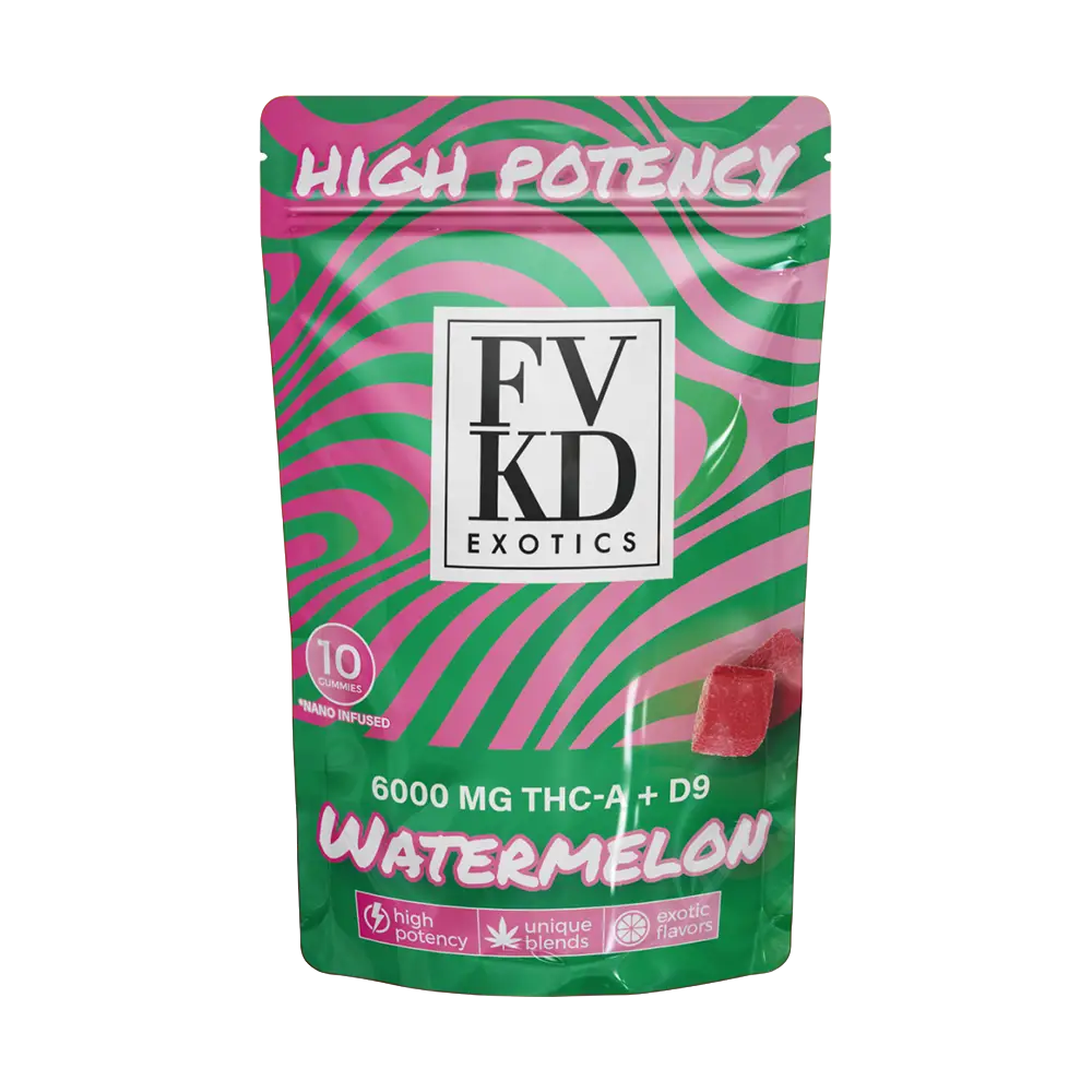 FVKD EXOTICS HIGH POTENCY THCP + D9 GUMMIES | 6000MG