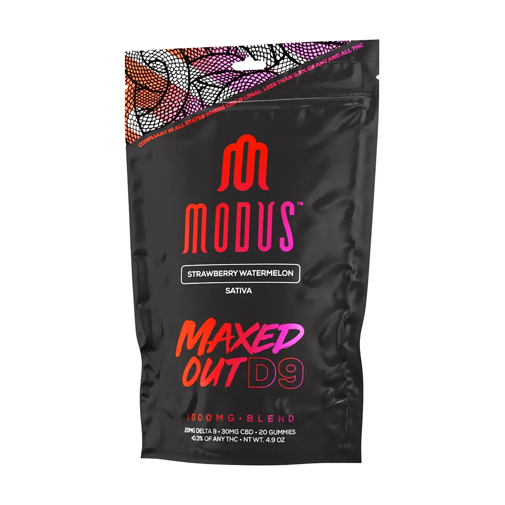 MODUS MAXED OUT D9:CBD GUMMIES | (20PK) 1000MG