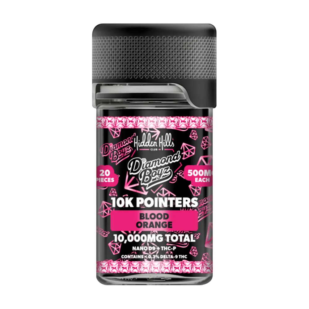 HIDDEN HILLS X DIAMOND BOYZ 10K POINTERS D9 + THCP GUMMIES | (20PK) 10,000MG