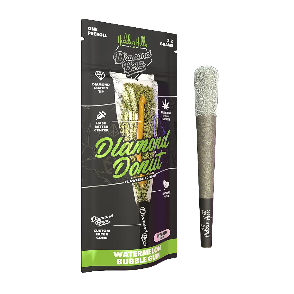 HIDDEN HILLS DIAMOND DONUT PRE-ROLLS | 2.2G